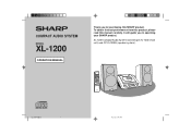 Sharp XL-1200 XL1200 Operation Manual