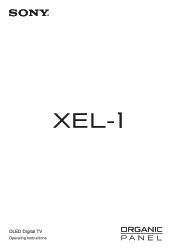 Sony XEL-1 Operating Instructions