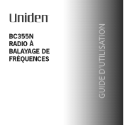 Uniden BC355N French Owner's Manual