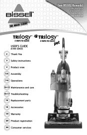 Bissell Trilogy Vacuum User Guide