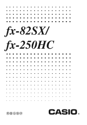 Casio FX250HC User Manual