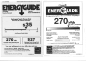 Frigidaire FDSH4501AS Energy Guide