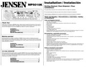 Jensen MP5010K Installation Guide