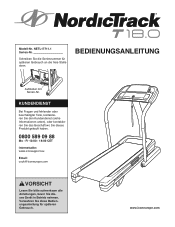 NordicTrack T18.0 Treadmill German Manual