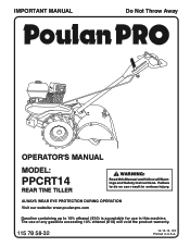 Poulan CRT14 Owner Manual