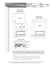 Sony CDP-NW10 Dimensions Diagram