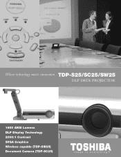 Toshiba TDP-SC25 Brochure