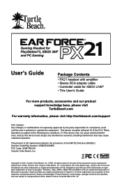 Turtle Beach Ear Force PX21 User's Guide