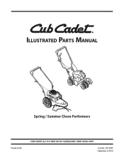 Cub Cadet ST 100 Parts Guide
