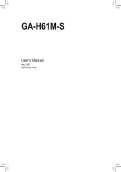 Gigabyte GA-H61M-S Manual