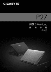 Gigabyte P27K Manual