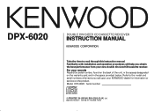 Kenwood DPX6020 Instruction Manual