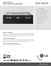 LG GSA-H62N Specifications - English