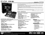 EVGA X79 SLI PDF Spec Sheet