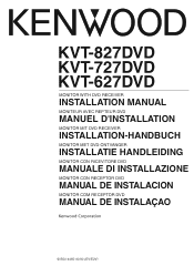 Kenwood KVT-827DVD User Manual 1