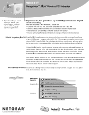 Netgear WN311T WN311T Product datasheet