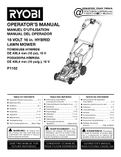 Ryobi P1121 Operation Manual