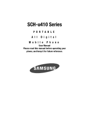 Samsung SCH-U410 User Manual