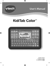 Vtech KidiTab Color Pink User Manual