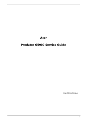 Acer Aspire G5900 Service Guide