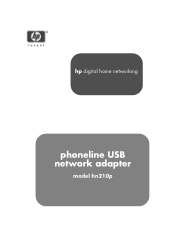 HP Phoneline USB Network Adapter hn210p HP Phoneline USB Network Adapter hn210p - (English) User Guide