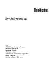 Lenovo ThinkCentre M52e (Czech) Quick reference guide