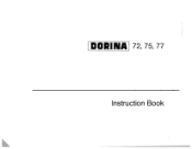 Pfaff Dorina 72 Owner's Manual