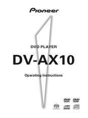 Pioneer DV-AX10 Owner's Manual