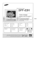 Samsung SPF-83H User Manual (ENGLISH)