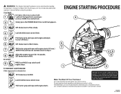 Homelite UT26HBV Engine Starting Procedure