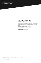 Kenwood CA-POD14AC Operation Manual