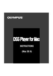 Olympus DS-3000 DSS Player for Mac OS 9 Instructions (English)