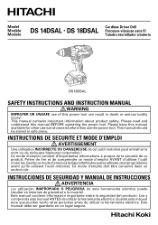 Hitachi DS18DSAL Instruction Manual
