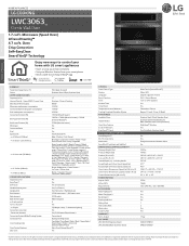 LG LWC3063ST Specification