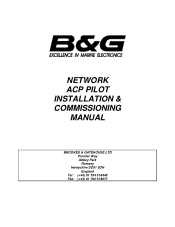 Lowrance HELM-1 Drive Unit Network Pilot Installation Manual ACP