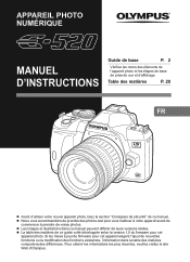 Olympus E520 E-520 Manuel d'instructions (Français)