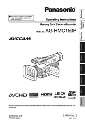 Panasonic AG HMC150 Memory Card Camera Recorder