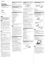 Sony MRW68ED1/A81 Operating Instructions