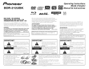 Pioneer BDR-212UBK Owners Manual