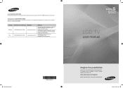 Samsung LN40B550K1FXZA User Manual