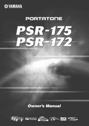 Yamaha PSR-175 Owner's Manual