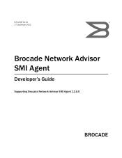 HP StoreFabric SN6500B Brocade Network Advisor SMI Agent Developer's Guide v12.0.0 (53-1002701-01, March 2013)