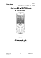 Honeywell SP5721-00660 User Manual