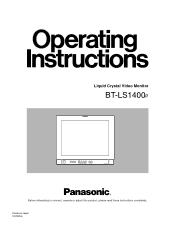 Panasonic BTLS1400P BTLS1400 User Guide