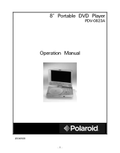 Polaroid PDV-0823A User Manual