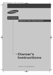 Samsung HC-P4363W User Manual (user Manual) (ver.1.0) (English)