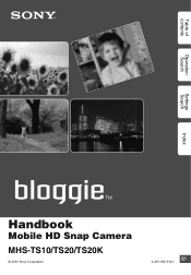 Sony MHS-TS10 bloggie™ Handbook