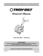 Troy-Bilt Colt FT Operation Manual