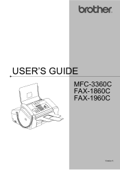 Brother International IntelliFax-1860C Users Manual - English