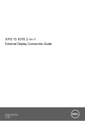 Dell XPS 13 9315 2-in-1 External Display Connection Guide